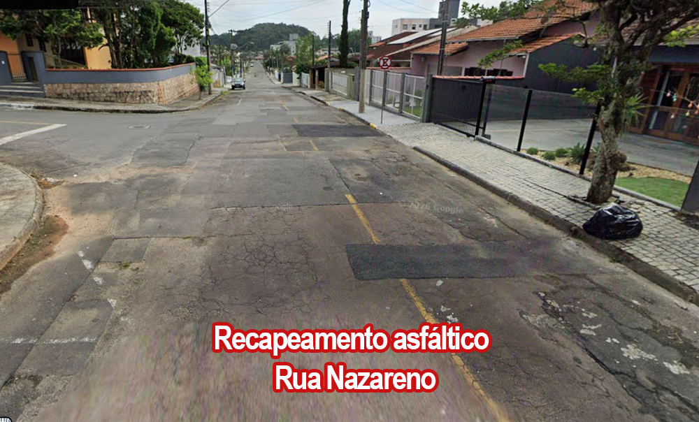 Recapeamento asfáltico – Rua Nazareno – Dilmar Penski